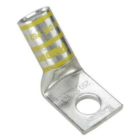 Panduit One-Hole Compression Lug, 1 AWG Max, Standard Barrel, Copper, Green LCA1-56H-E